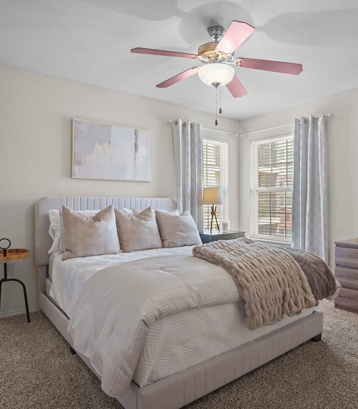 Carpeted Bedroom at The Park on Westpointe in Yukon, Oklahoma