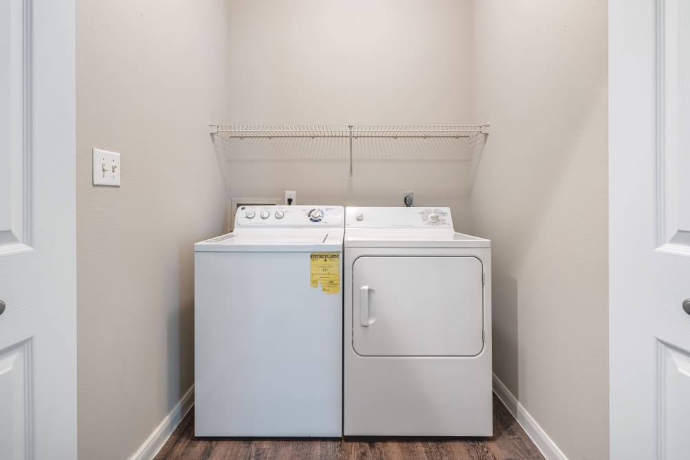 Washer and dryer at Marquis at Westchase in Houston, Texas