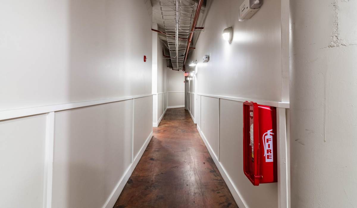 Hallway at District Square Apartments in Richmond, Virginia