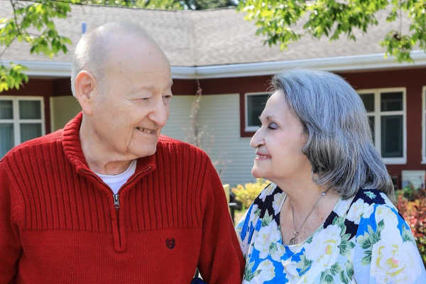 Happy, smiling resident  at Chesterfield in Chesterfield, MO