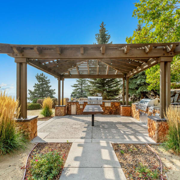 Outside covered area at Montebello at Summit Ridge in Reno, Nevada