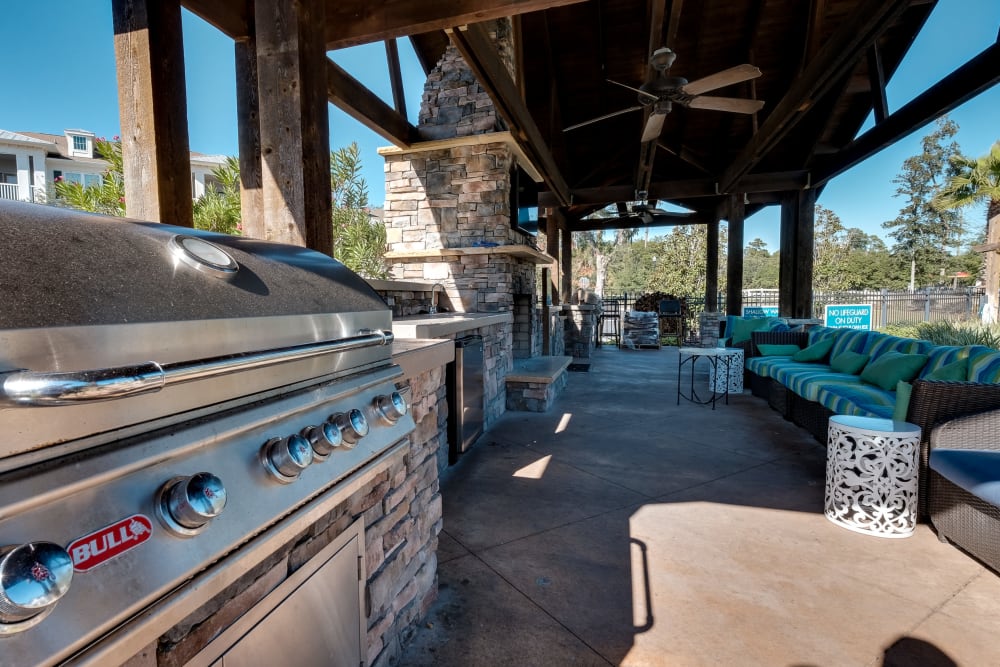 BBQ grilling area at Parc at Broad River | Apartments in Beaufort, South Carolina
