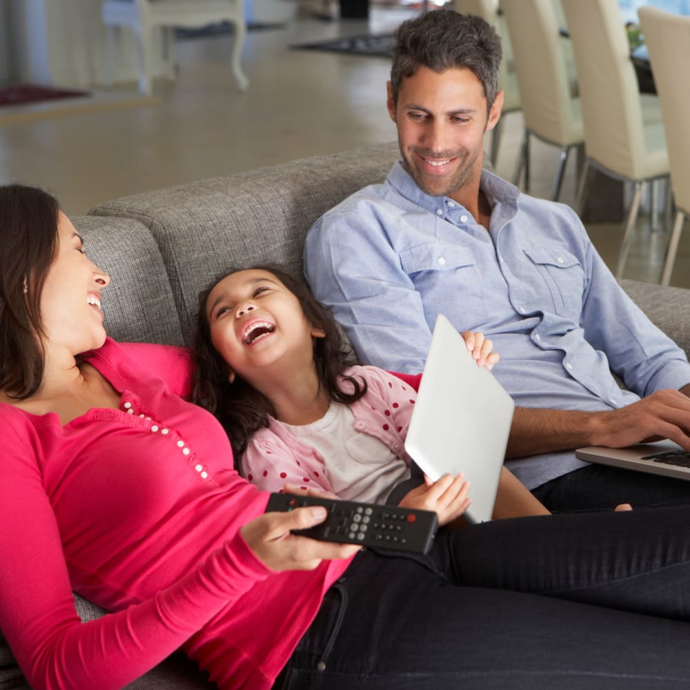 Residents with their daughter at The Presidio in Pensacola, Florida