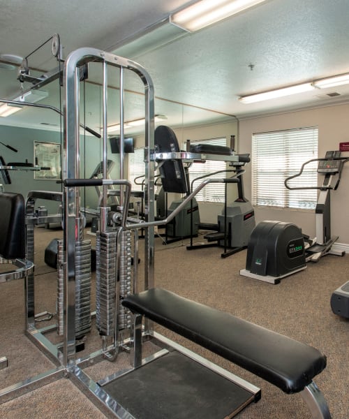 Fitness center at Sandpiper Village Apartment Homes in Vacaville, California