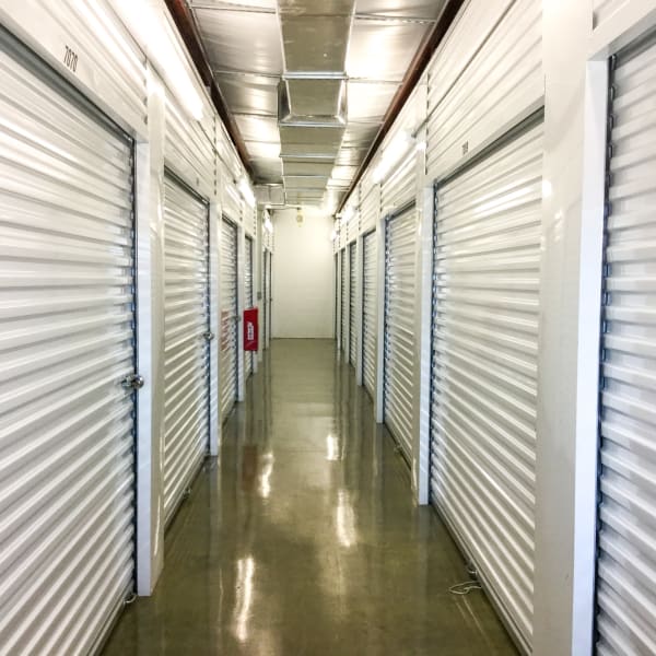 Interior units at at StorQuest Self Storage in Friendswood, Texas