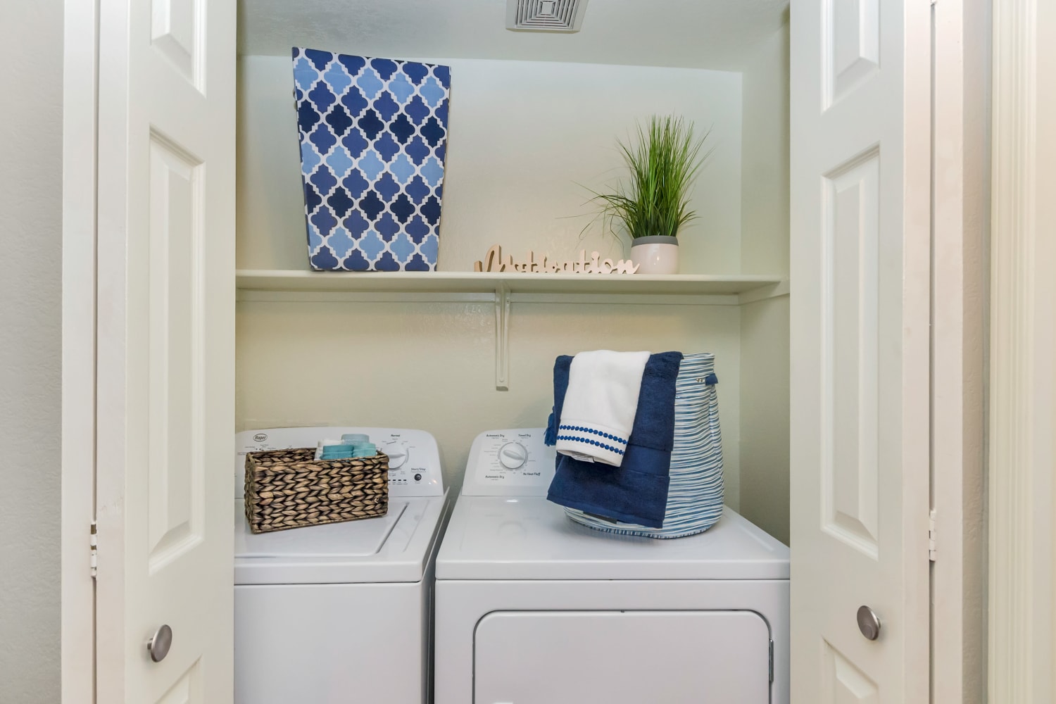 In-unit washer and dryer at Alcove at the Islands in Gilbert, Arizona