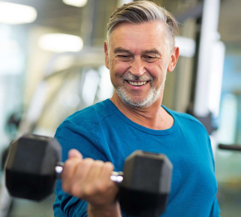 Resident fitness center at The Huntington in Morgan Hill, California