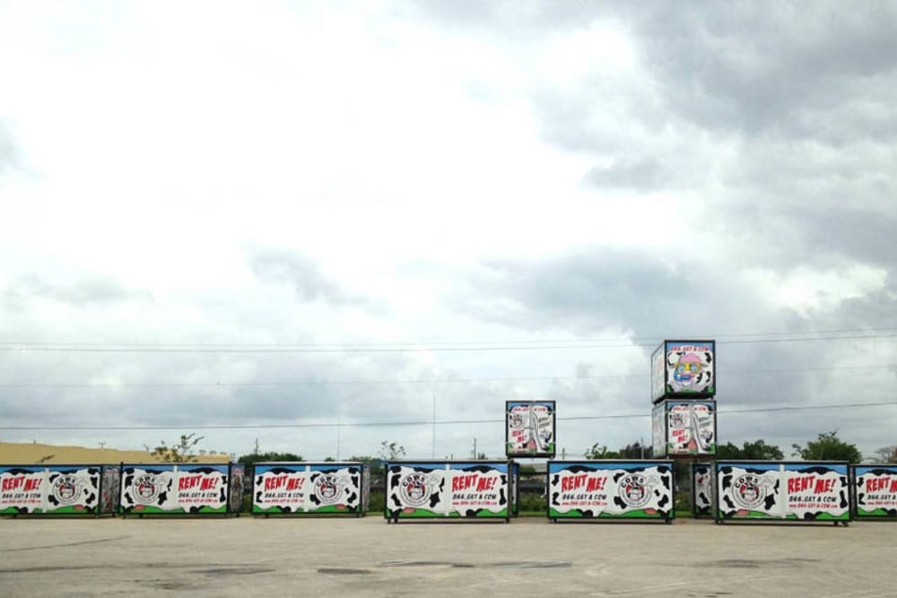 Rental trucks at Dade City Self Storage in Dade City, Florida