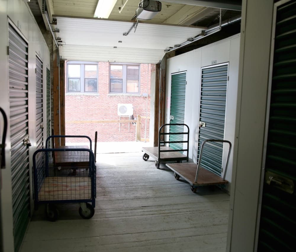 The loading dock at Advantage Self Storage in Beverly, Massachusetts,