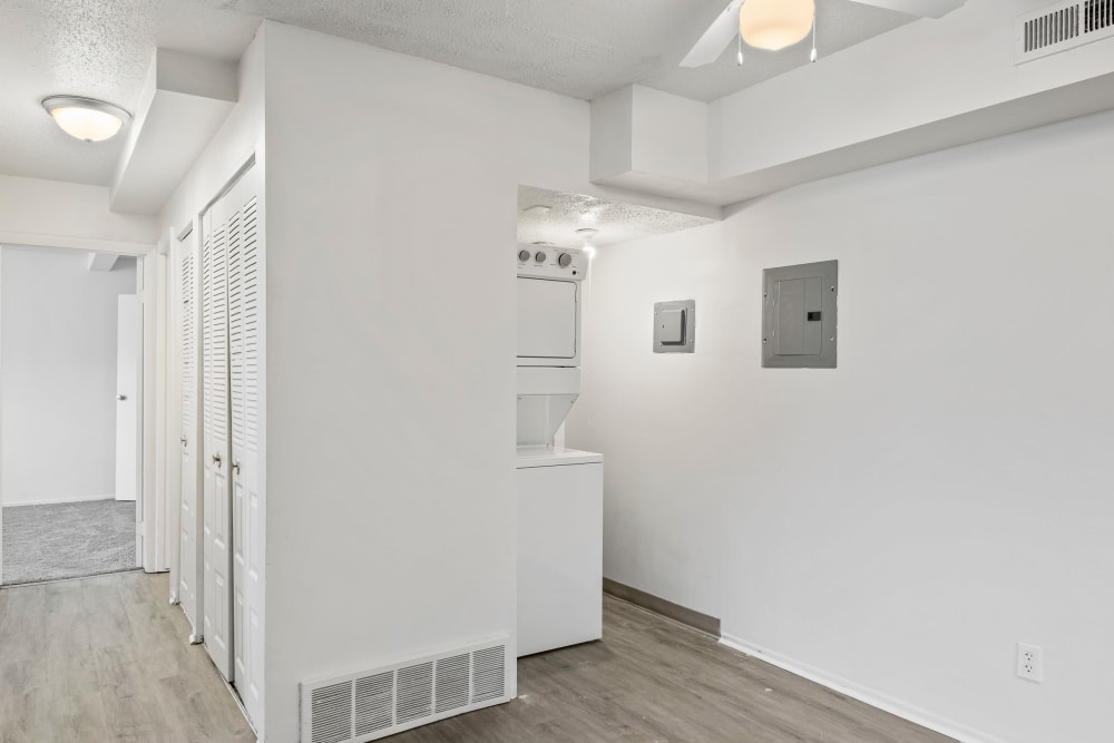 In-unit laundry in a renovated home