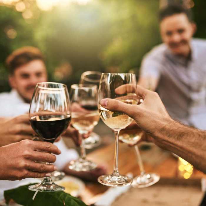 Residents enjoying wine at a local craft brewery near The Commons at Kettering in Dayton, Ohio      