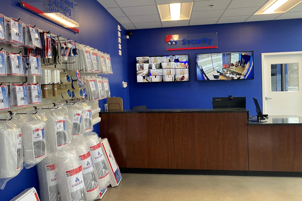 Front Desk and packing supplies at Cincinnati, Ohio at Devon Self Storage