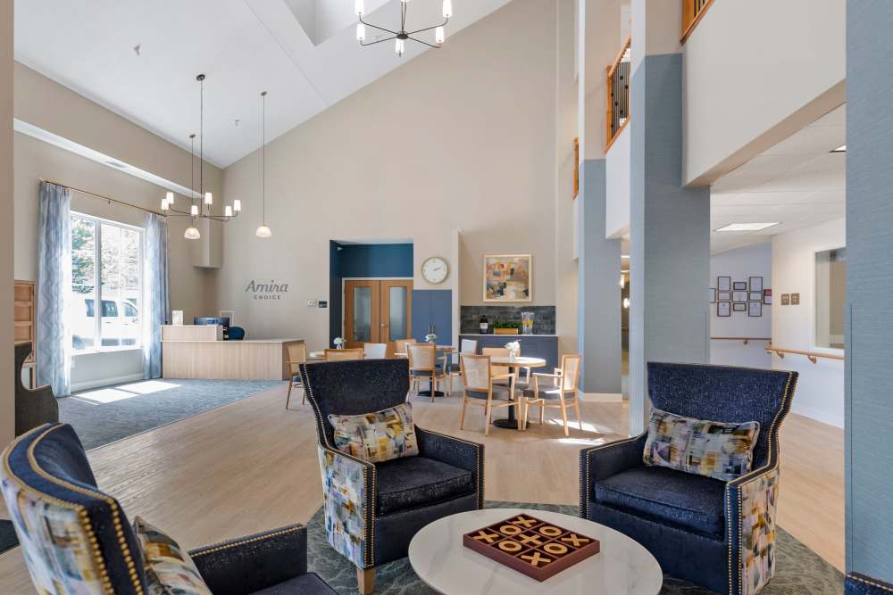 Lobby at Amira Choice Champlin in Champlin, Minnesota