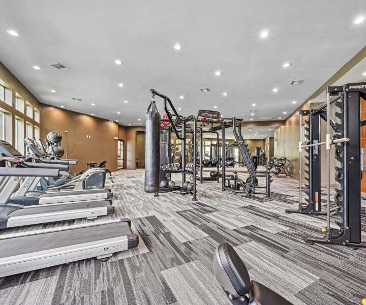 State-of-art fitness center at Barron Park in Pearland, Texas