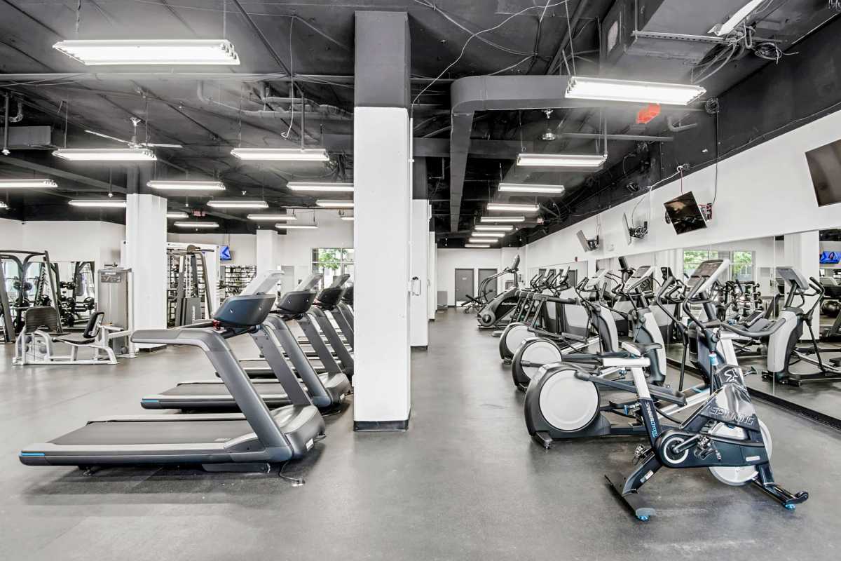 fitness center with equipment