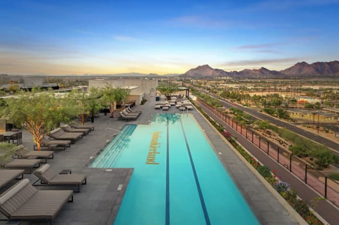 Green roof elements at Optima Kierland Apartments®