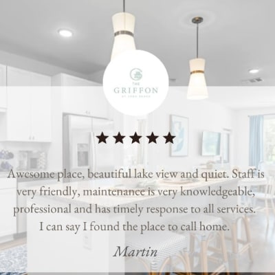 A Instagram photo of a resident review for The Griffon Vero Beach in Vero Beach, Florida