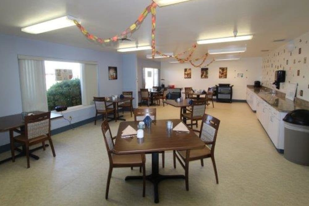 Residents enjoying a celebration at The Homestead Assisted Living in Fallon, Nevada.