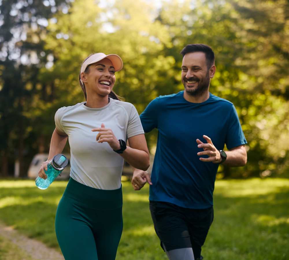 Residents jogging in the neighborhood near Sage by Vintage in Reno, Nevada