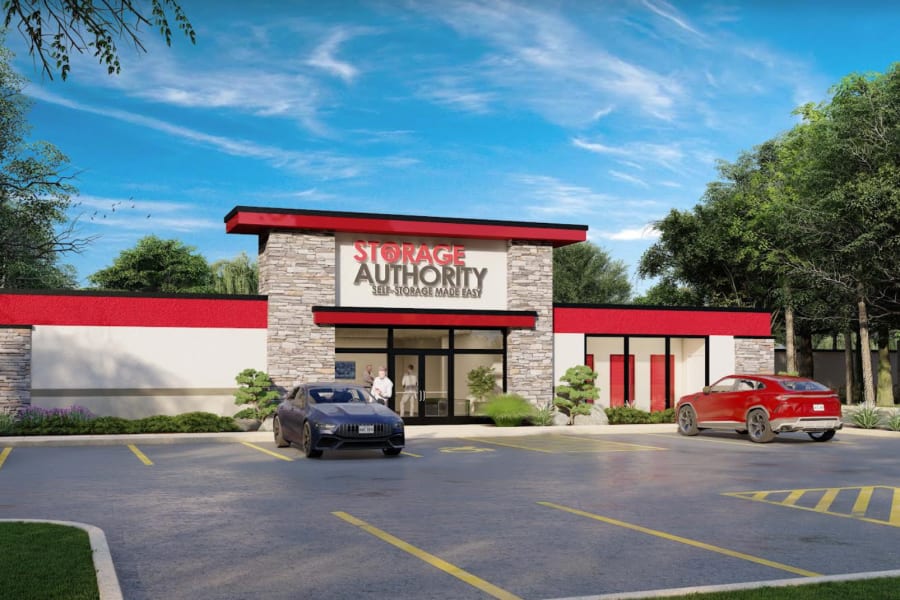 Exterior of the office at Storage Authority Carolina Road in Suffolk, Virginia