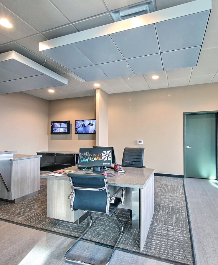 interior of the leasing office at StorQuest Self Storage in Ronkonkoma, New York