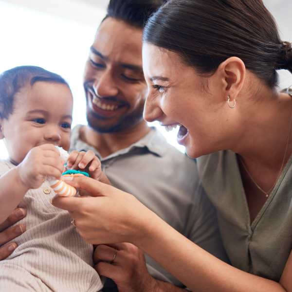 A happy family at Attain at Chic’s Beach, Virginia Beach, Virginia