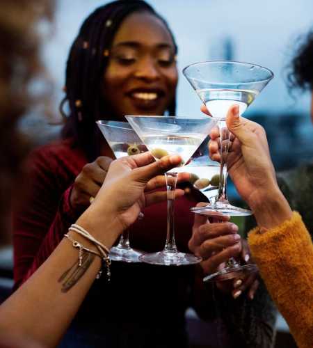 Residents enjoying their drinks near The Haven At West Melbourne in West Melbourne, Florida