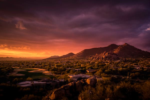 Stunning view from Gramercy Scottsdale in Scottsdale, Arizona