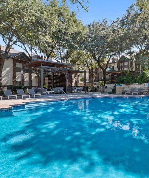 Large swimming pool at Charleston in San Antonio,Texas