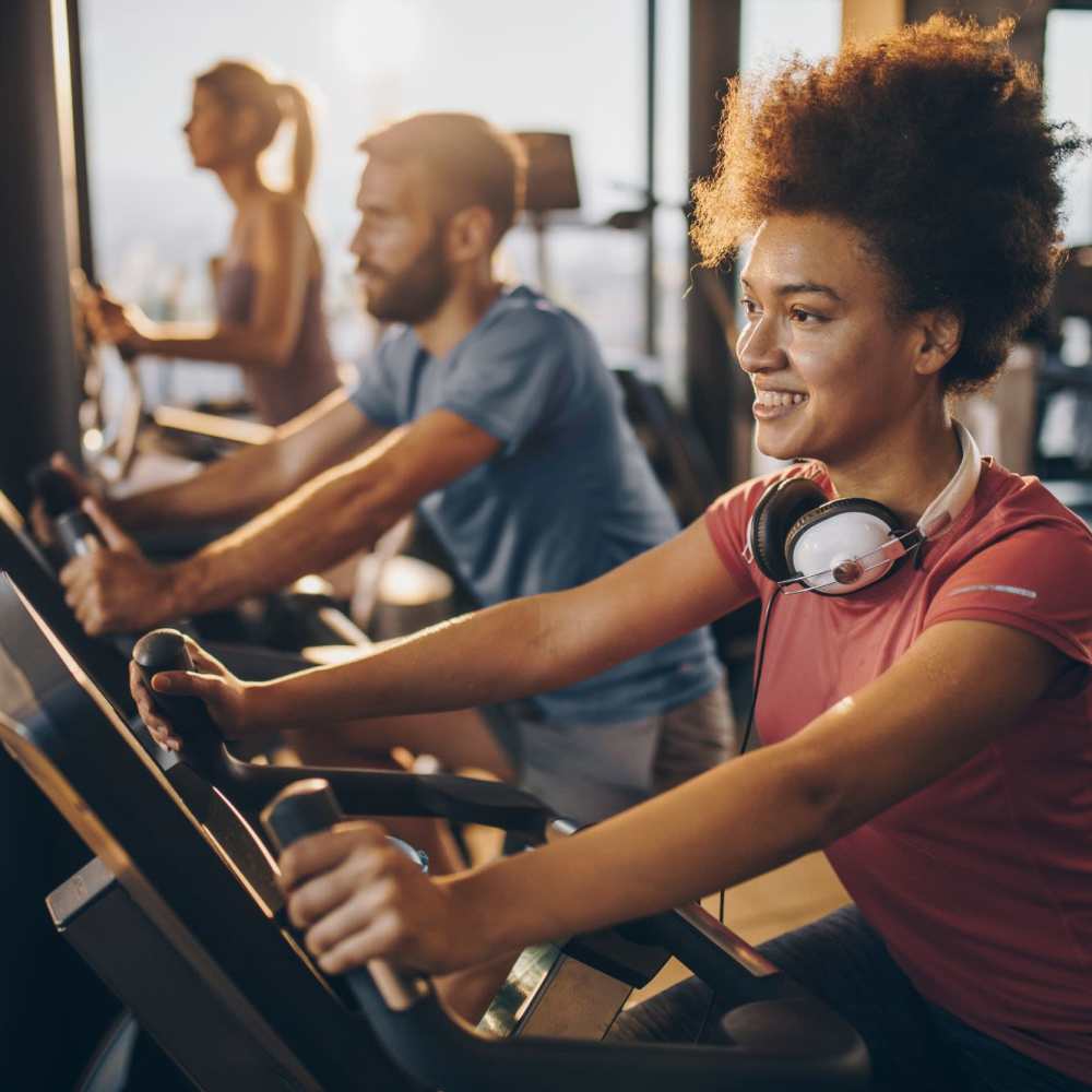 Gym equipment at Lake Lucerne Towers in Orlando, 