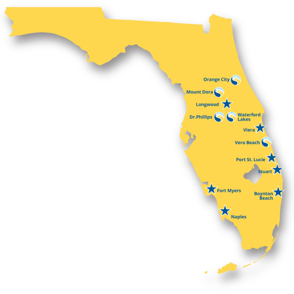 Map of new CERTUS Premier Memory Care Living communities