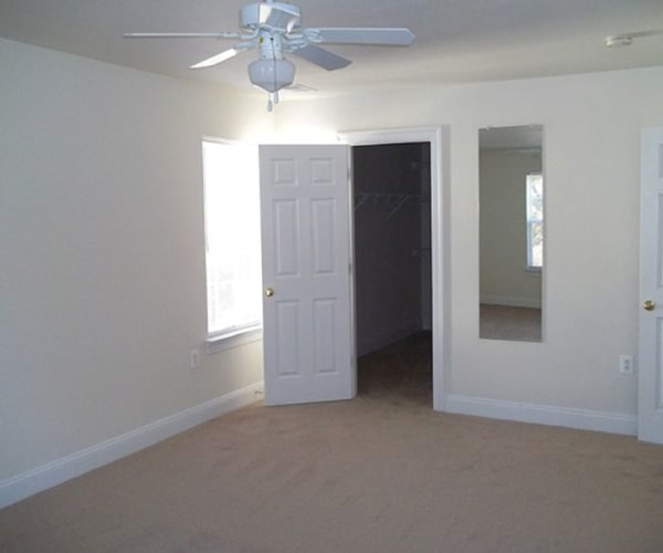 Bedroom interior at Geiger Ridge in Quantico, Virginia