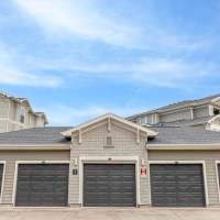 Parking garages at Aria Victoria Apartments in Victoria, Texas