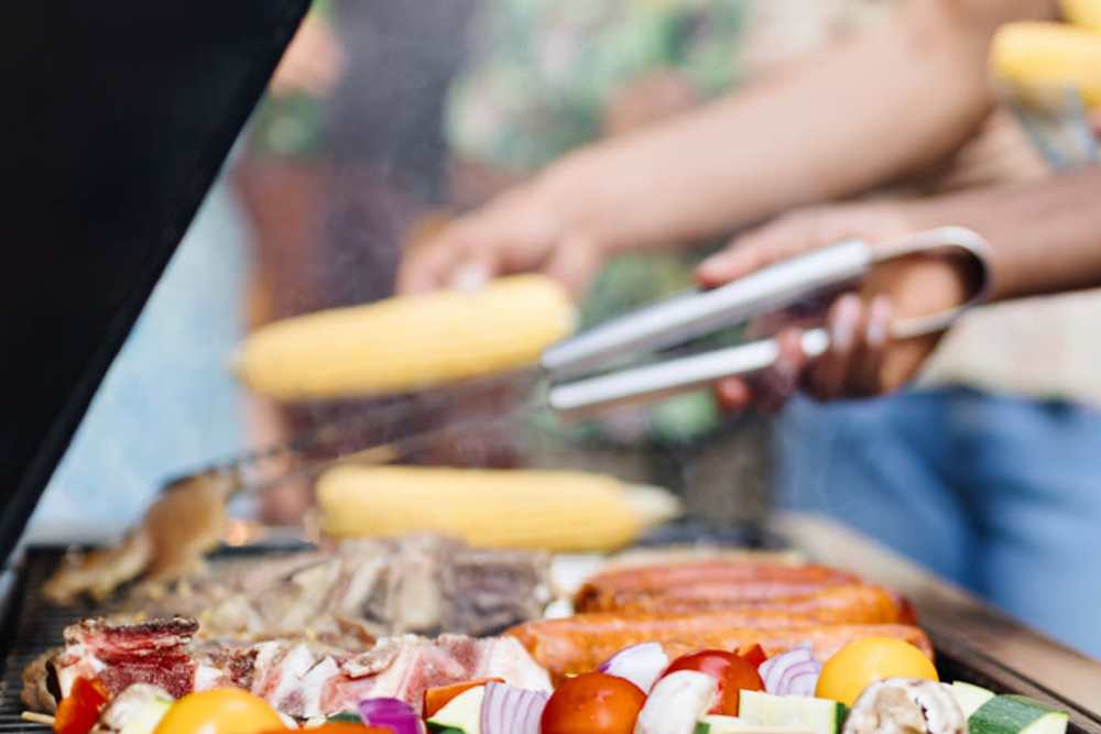 Grilling area at Ridgewood at Greenbrier in Greenbrier, Tennessee