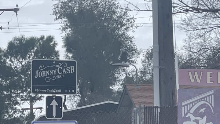 Johnny Cash Hiking Trail (Folsom, CA) Sign