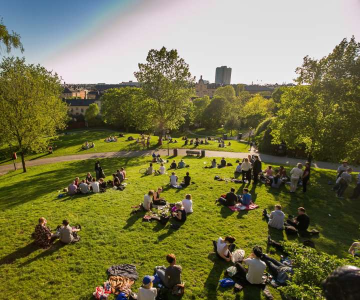 Resident in park near to Country Brook Rental Condominiums in San Ramon, California