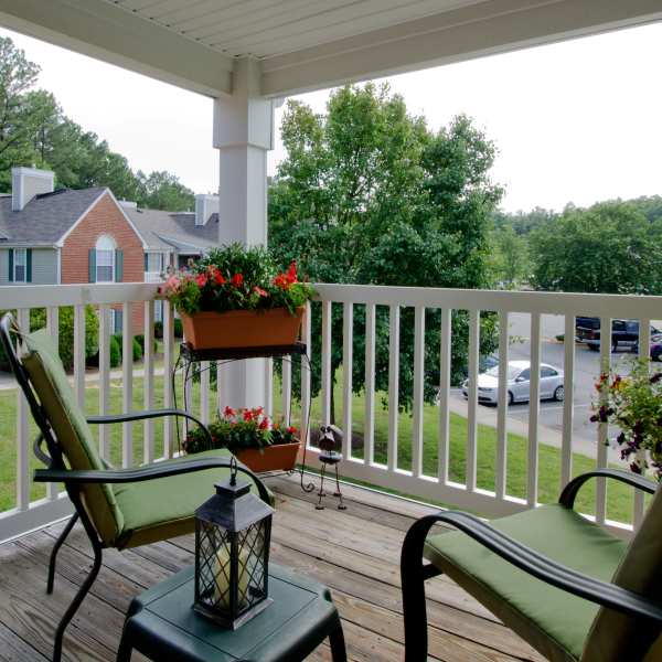 A private patio at Rockwood Park, Richmond, Virginia