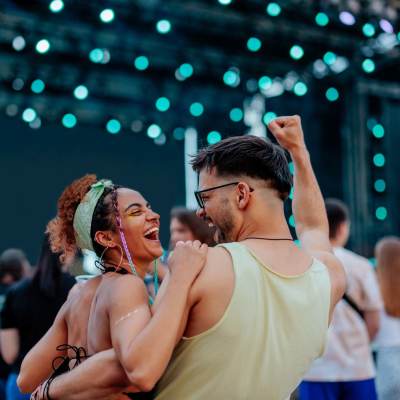 Couple enjoying at Tryon Farms in Charlotte, North Carolina