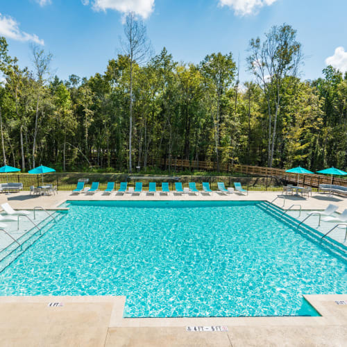 The resort-style swimming pool at Mosby Ingleside in North Charleston, South Carolina