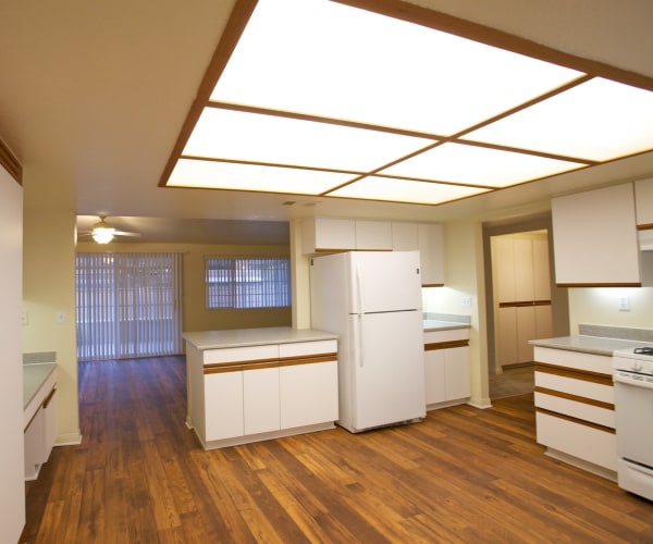 A kitchen in a home at El Centro New Fund Housing (Enlisted) in El Centro, California
