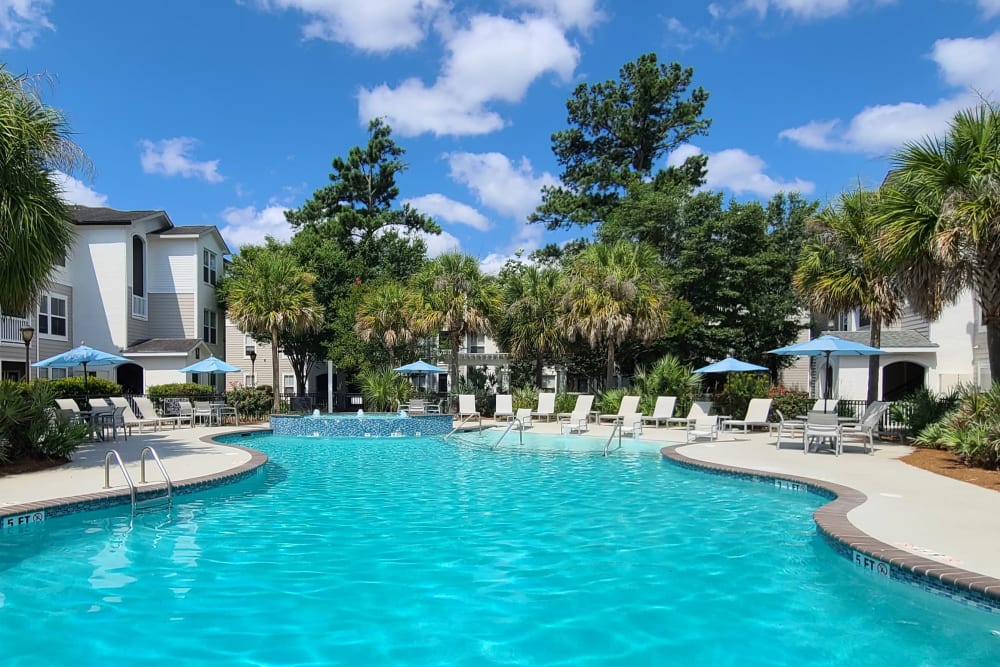 Serene oasis with a resort style swimming pool Ingleside Apartments in North Charleston, South Carolina