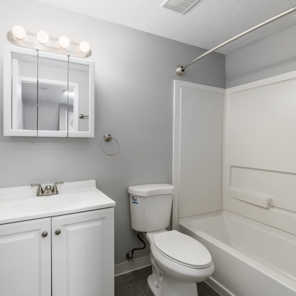 Model bathroom at Hidden Acres East in Columbus, Ohio