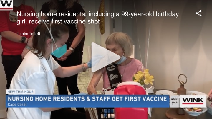 News coverage of Vaccine Shot