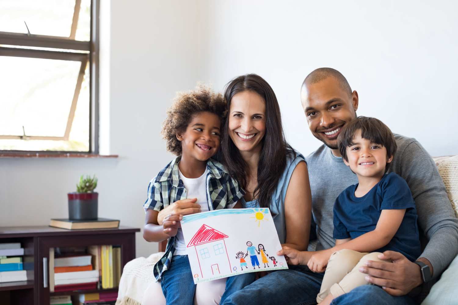 A happy family at Oak Estates I in Knox, Indiana