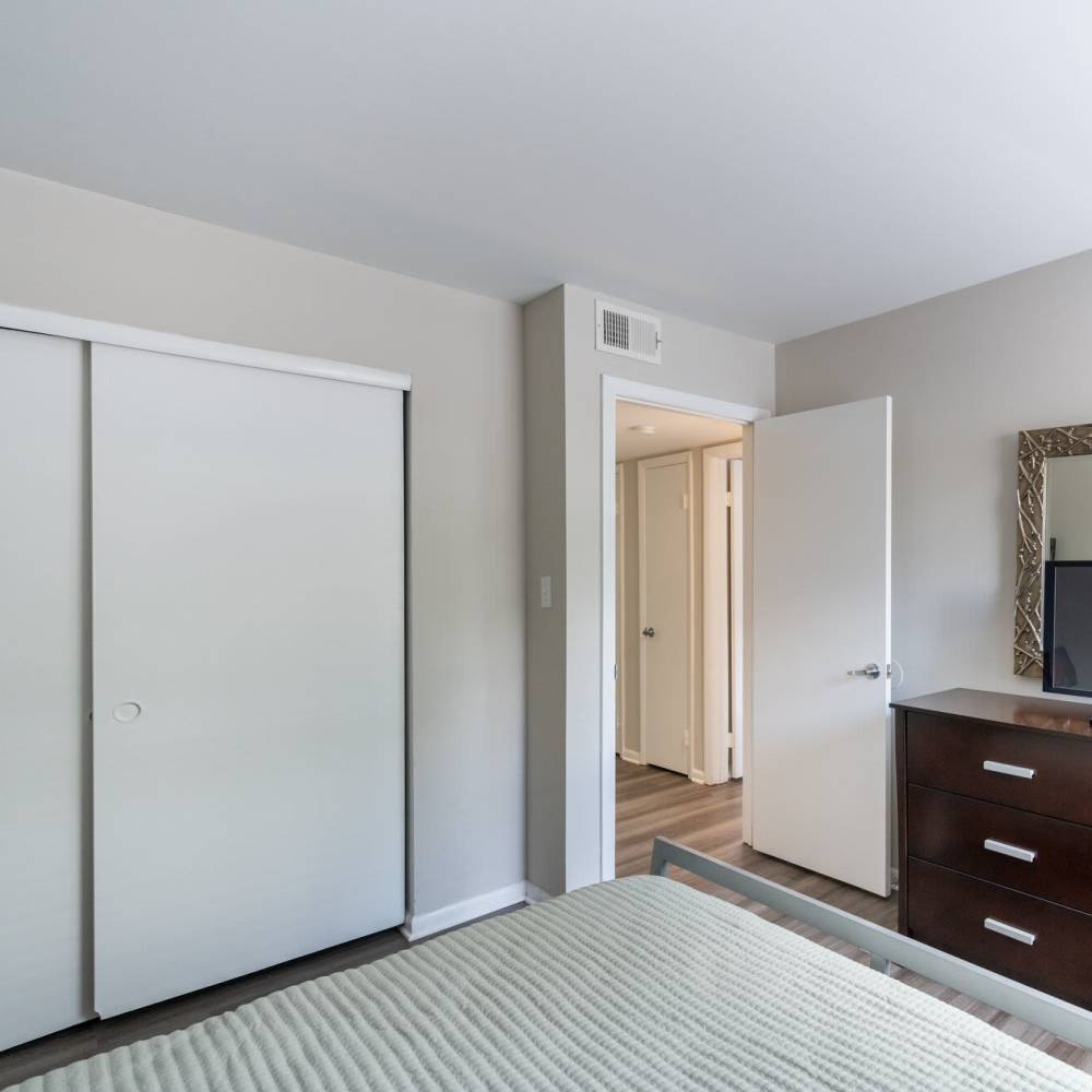 Bedroom with cupboards and at Woodmere Trace in Norfolk, Virginia
