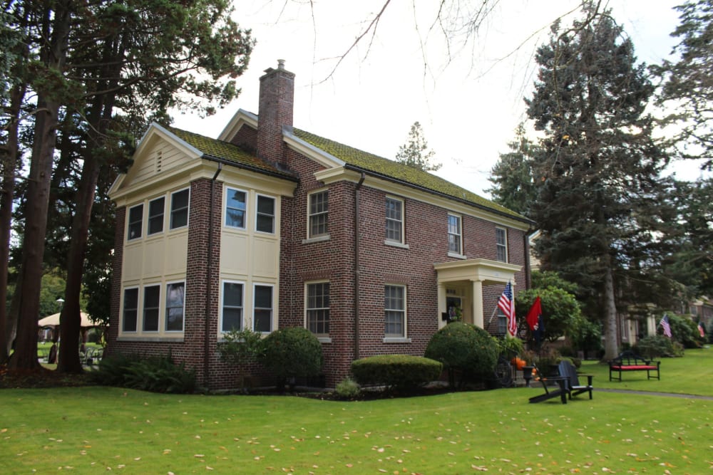 View of a home at Broadmoor in Joint Base Lewis McChord, Washington
