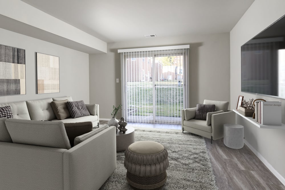 living room at Mariner's Pointe, Joppatowne, Maryland