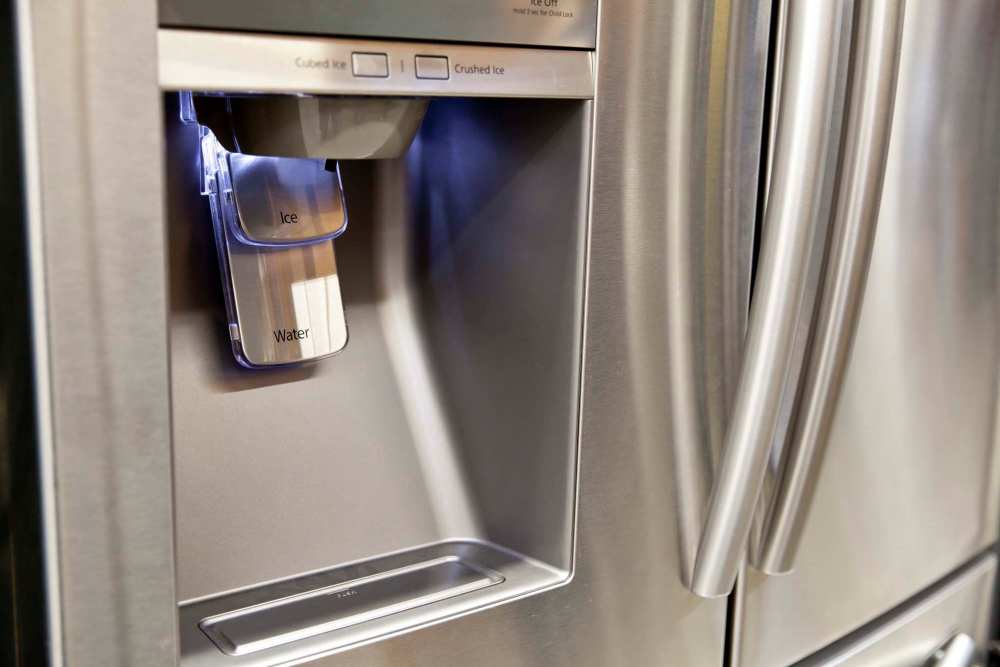 Refrigerator with water dispenser at The Depot at North Salem in Apex, North Carolina 