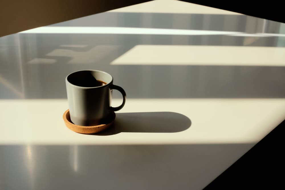 Coffee mug in a dining area at 275 Chestnut Supportive Housing in Springfield, Massachusetts