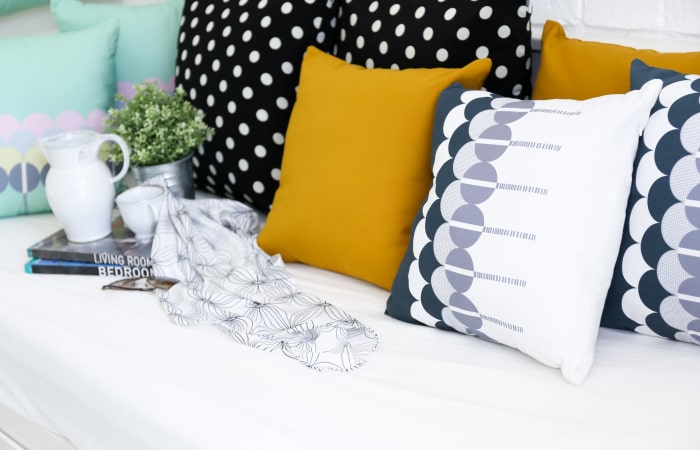 Natural light in a bedroom at Widdicombe Place in Etobicoke, Ontario